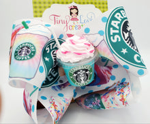 Load image into Gallery viewer, Starbucks hair bow