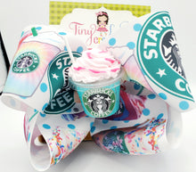 Load image into Gallery viewer, Starbucks hair bow