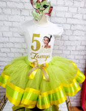 Load image into Gallery viewer, Princess Tiana  Ribbon Trim Tutu