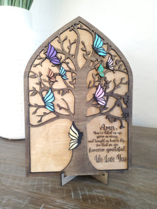 Butterfly Tree Sign