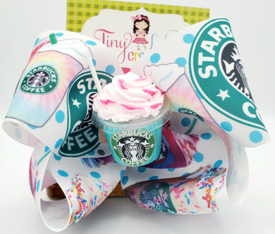 Starbucks hair bow