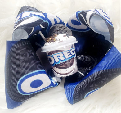 Oreo Inspired hair bow