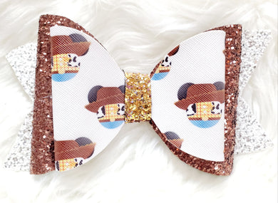 Woody Toy Story Vinyl Hair Bow