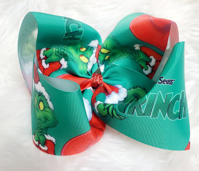 Grinch Boutique Hair Bow