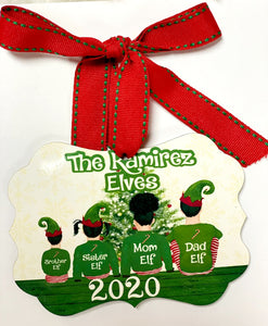 Elves Family  Ornament