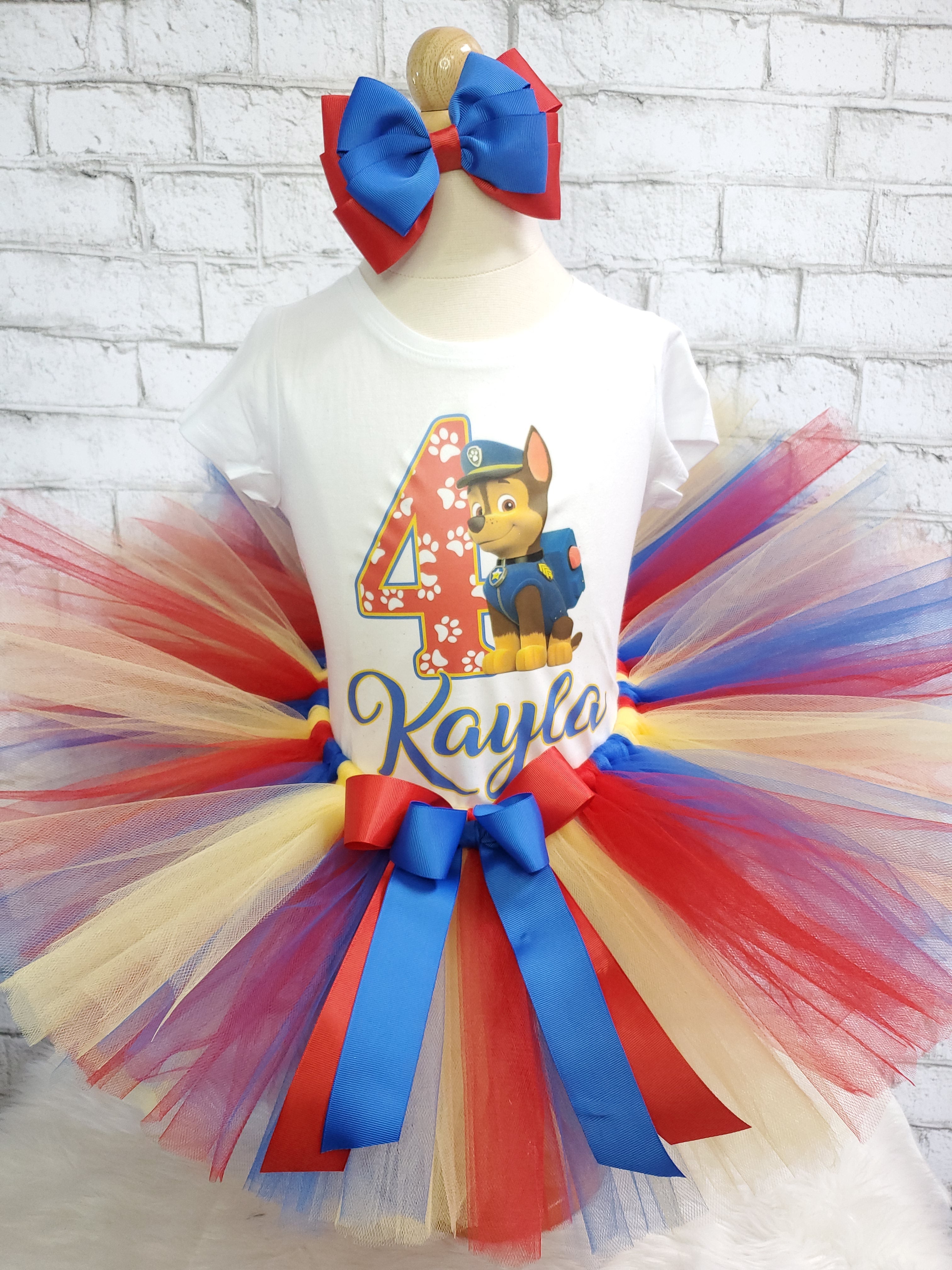 Birthday Tutu Paw Patrol 1st Birthday Outfit Boy Paw Patrol Chase Tutu Set Birthday Tutu Paw Patrol 1st Birthday Outfit Boy Paw Patrol Chase Tutu Set