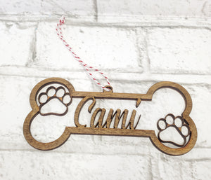 Personalized Dog Ornament