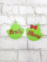 Load image into Gallery viewer, Grinch Silhouette Ornament