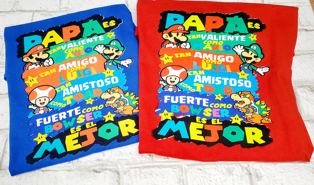 Super Mario Dad T Shirt