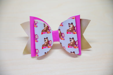 Marsha and Bear Hair Bow