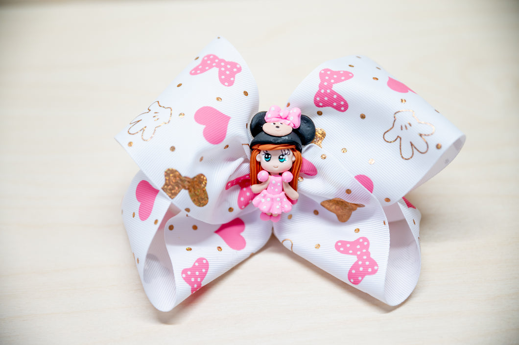 Pink Minnie Mouse Bow